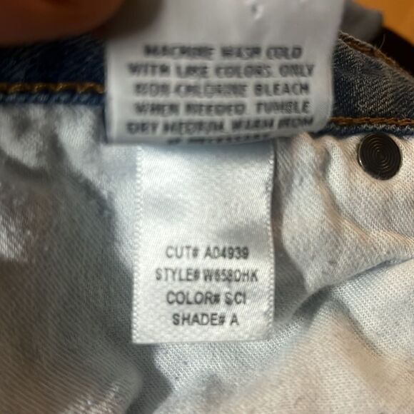 HUDSON BACARA STRAIGHT LEG CROPPED CUFFED JEANS BLUE SIZE 25 - Picture 12 of 13